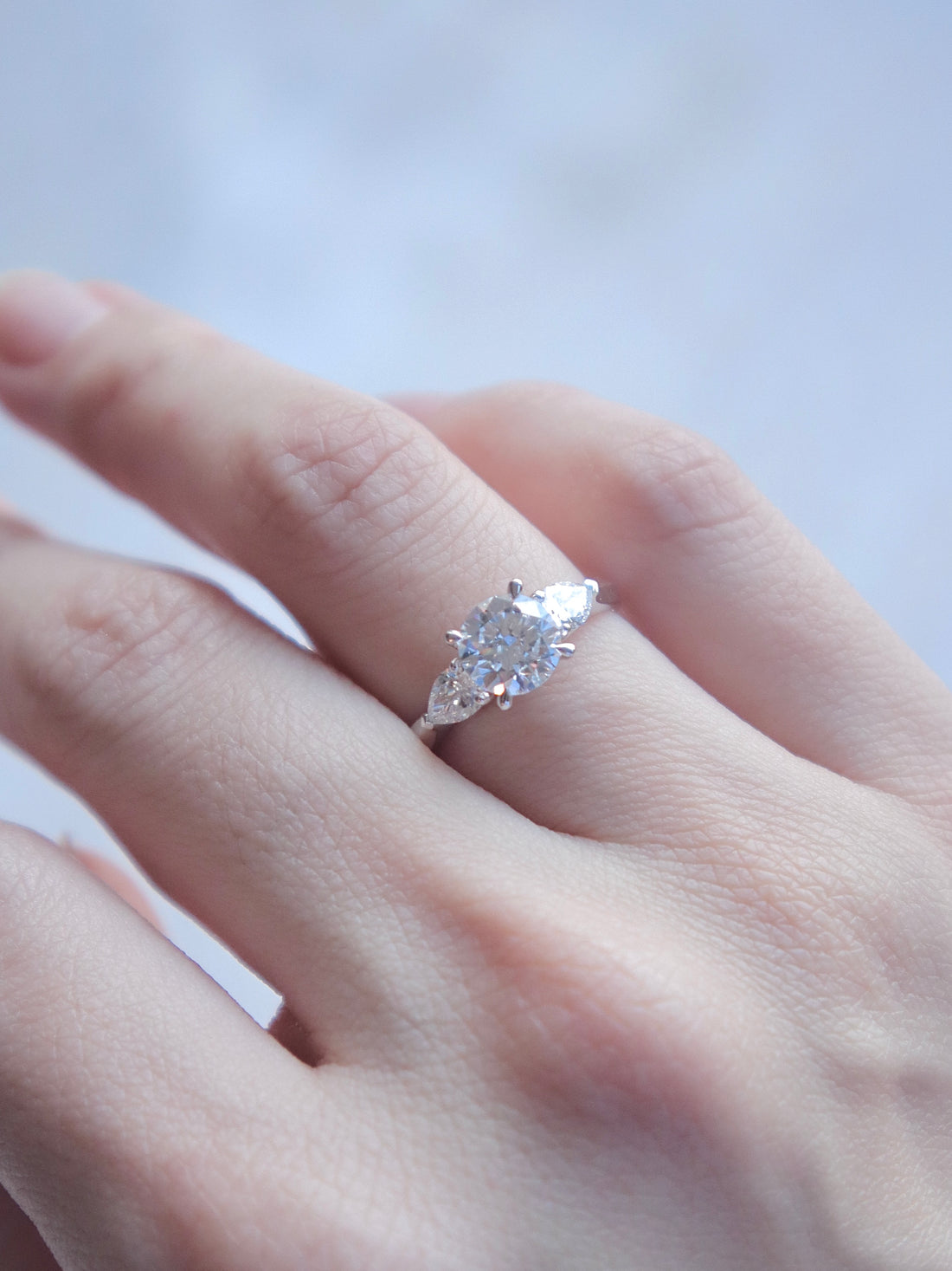 PSJ Classica PT950 Round Ring 1.080ct