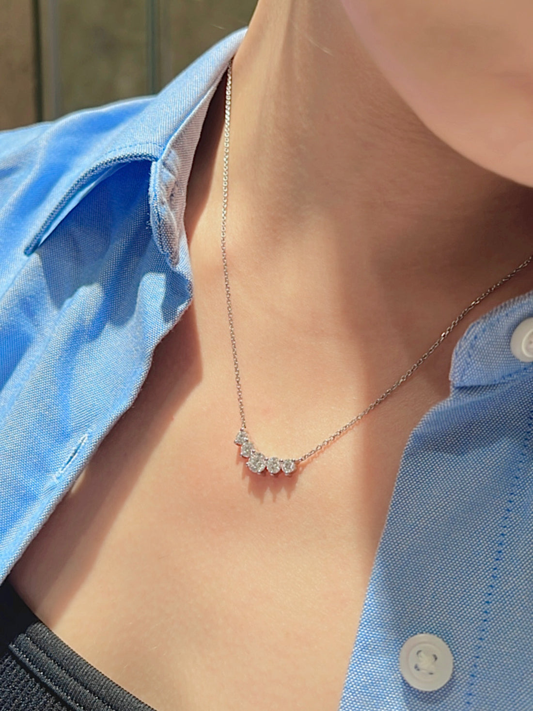 PSJ Classica PT950 Round Necklace 1.50ct