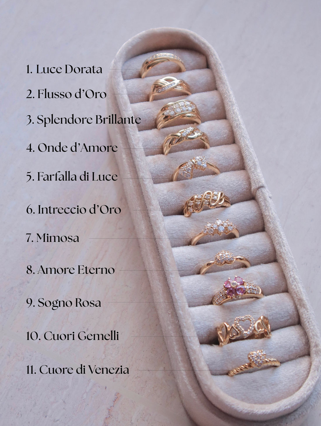 Venezia Oro系列 - 18K鑽石戒指